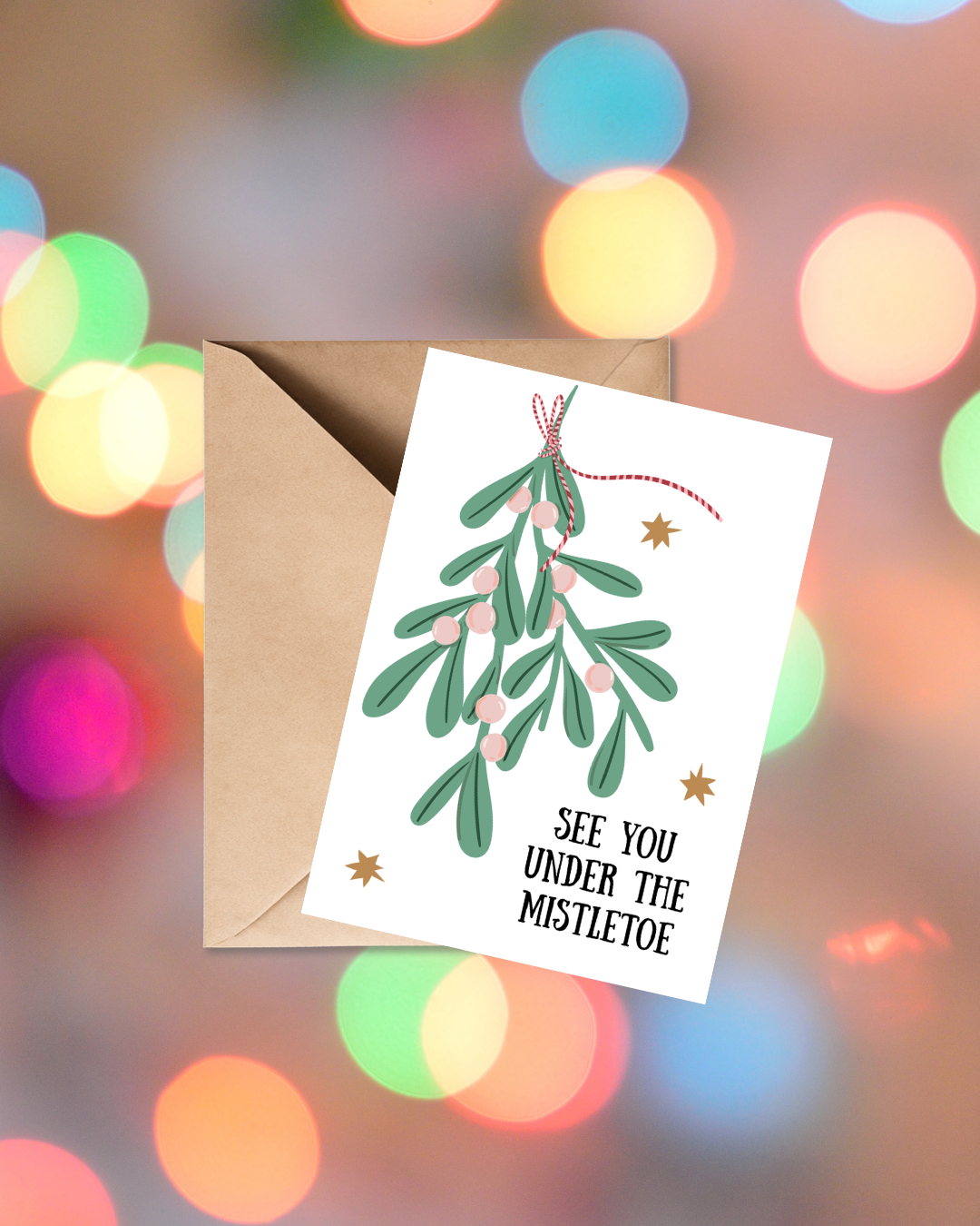 Meet Me Under the Mistletoe Card