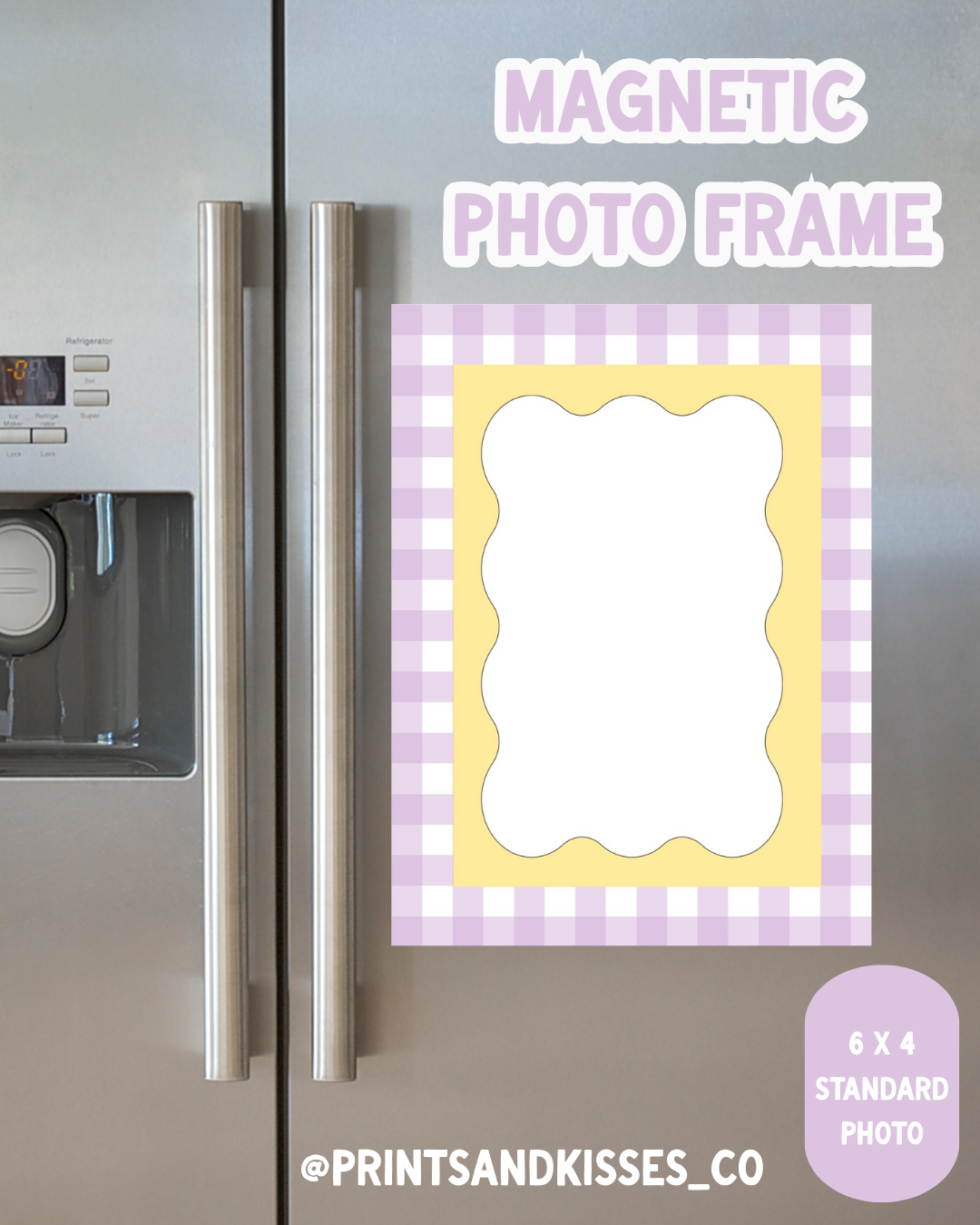 Magnetic 6 x 4 Photo Frame: Lavender Lemon