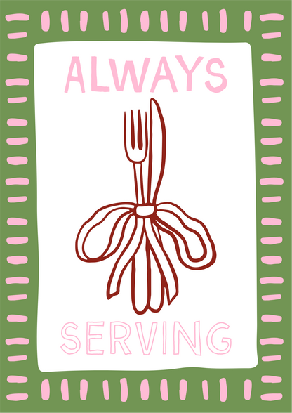 Always Serving Tea Towel