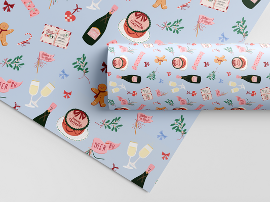 Merry & Bright Festive Gift Wrap Set