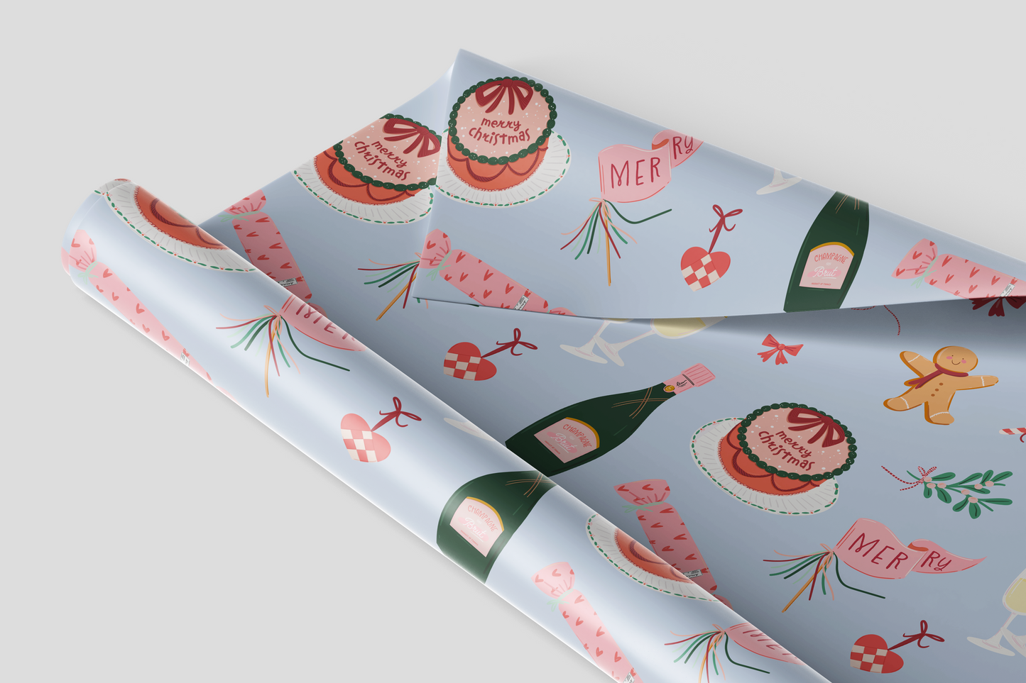 Merry & Bright Festive Gift Wrap Set