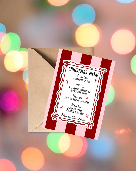 Christmas Menu Card