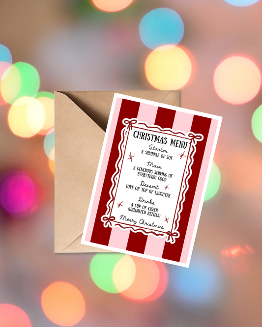 Christmas Menu Card