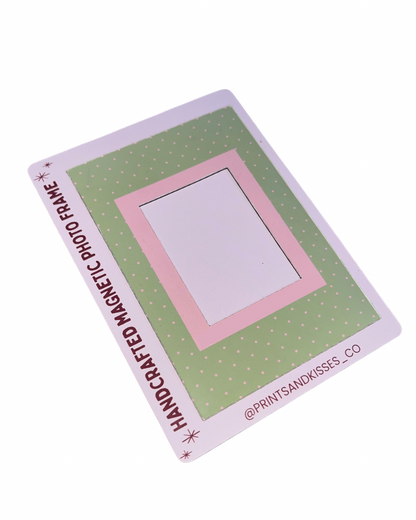 Magnetic Instax Mini Frame: Strawberry Matcha