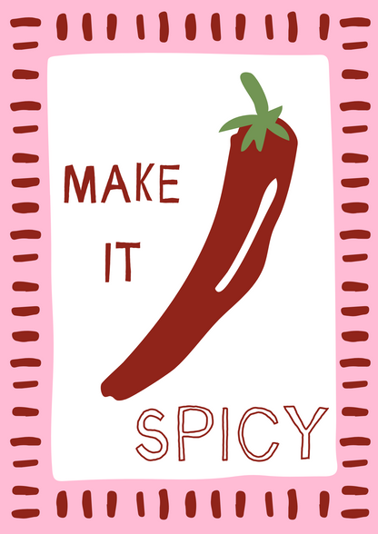Make It Spicy Tea Towel