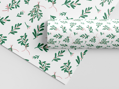 Mistletoe Morning Festive Gift Wrap
