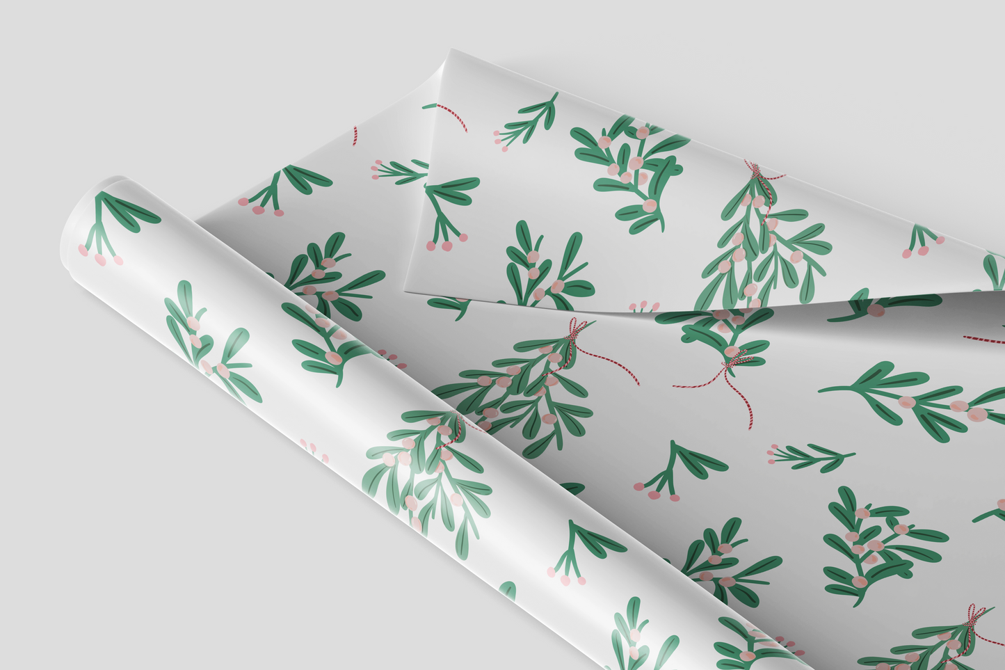 Mistletoe Morning Festive Gift Wrap