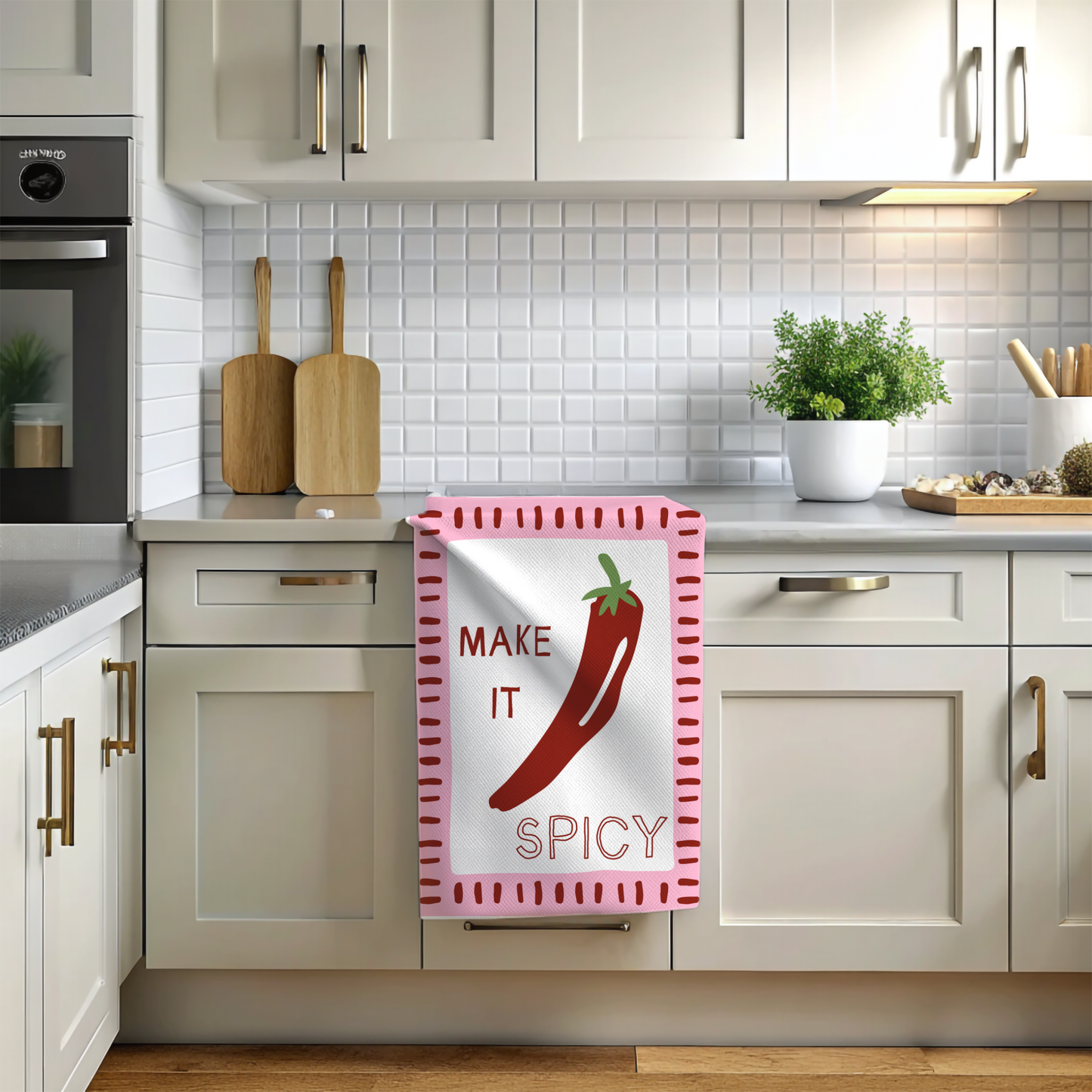 Make It Spicy Tea Towel