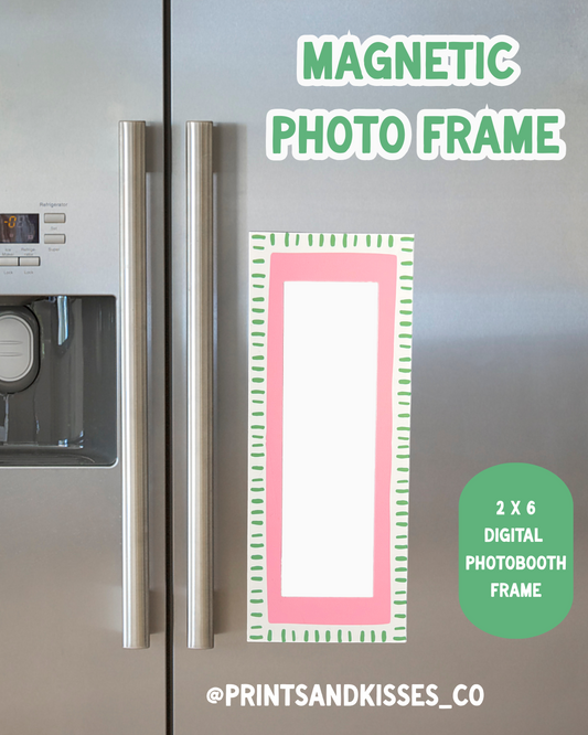 Magnetic Digital Photo Booth Frame : Basil & Blush