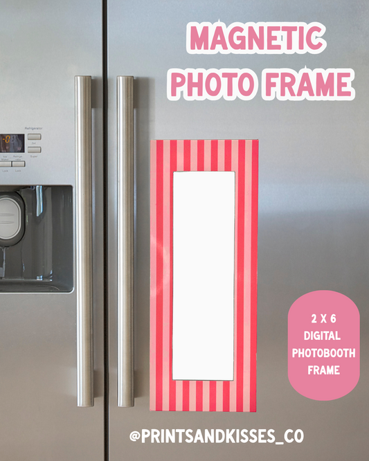 Magnetic Digital Photo Booth Frame : Pretty in Pink