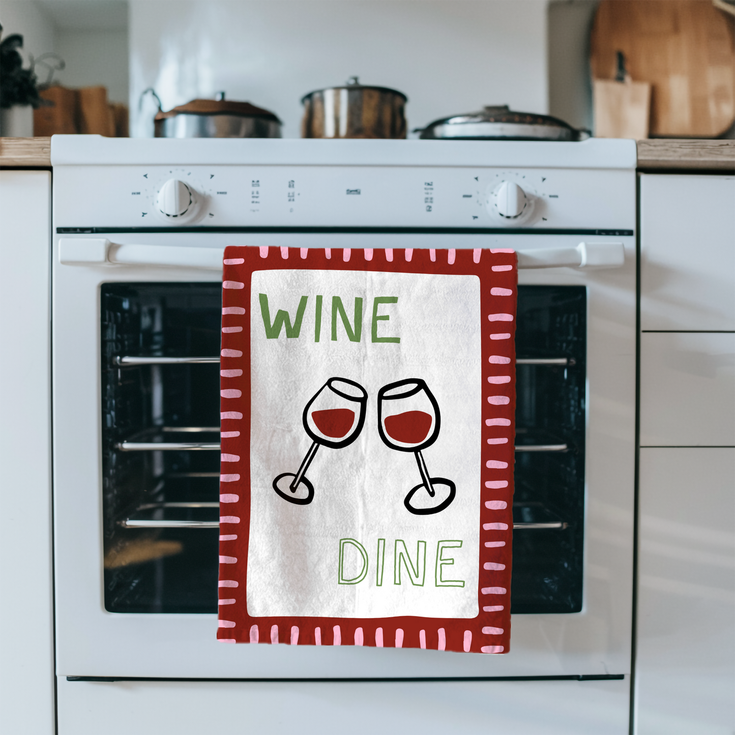 Wine & Dine Tea Towel