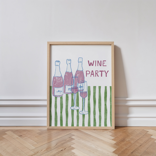 Wine Party Print